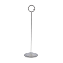 Steel free standing Table Number holder availible to hire for events at Stamford Tableware Hire 